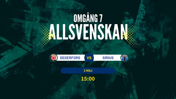 Inför Degerfors - IK Sirius | Omgång 7 | Allsvenskan